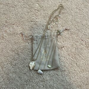 Kendra Scott Necklace Bundle, Gold/Cream